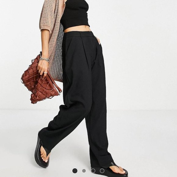 Topshop Black Trousers (Petite) - Picture 2 of 8